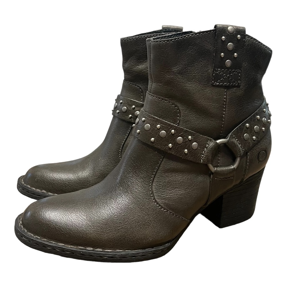 BORN Slater Studded Harness Western Boots Size 6.5 - Picture 8 of 12